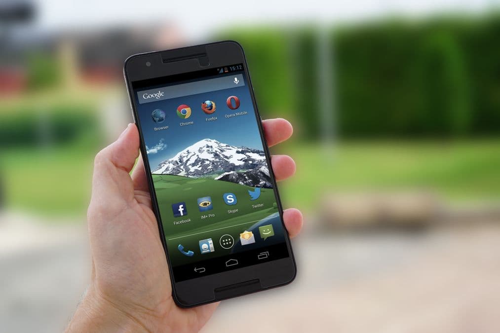 Smartphone with an app open, representing how to patent an app idea
